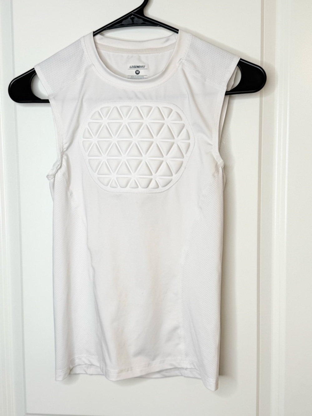 LegendFit Youth Medium White Compression Tank Athletic Sleeveless Shirt